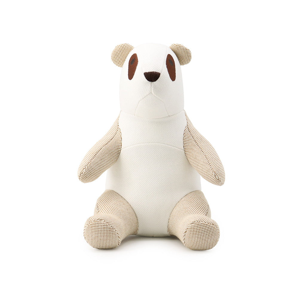 HERMES Panda Emile Epope plush toy Kannel Toile H Cotton 100%