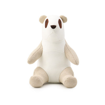 HERMES Panda Emile Epope plush toy Kannel Toile H Cotton 100%
