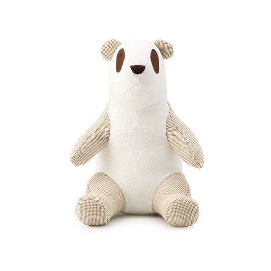 HERMES Panda Emile Epope plush toy Kannel Toile H Cotton 100%