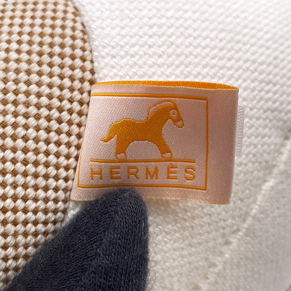 HERMES Panda Emile Epope plush toy Kannel Toile H Cotton 100%