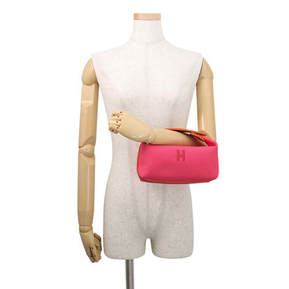 HERMES Brid a Black Hibiscus Canvas Size PM