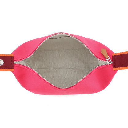 HERMES Brid a Black Hibiscus Canvas Size PM