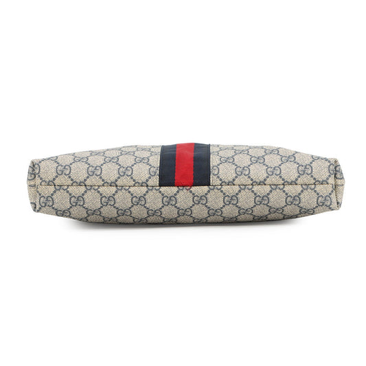 GUCCI Cherie Shoulder Bag Beige/Navy/Red388926 GG Supreme Leather