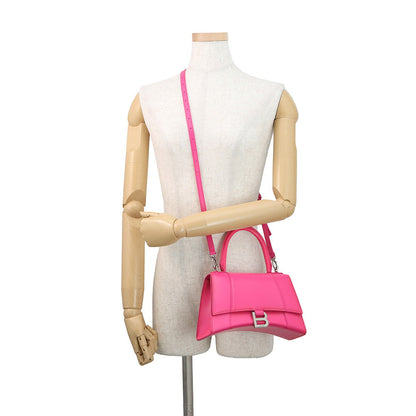 BALENCIAGA Hourglass Small 2WAY Bag Pink593546 Leather
