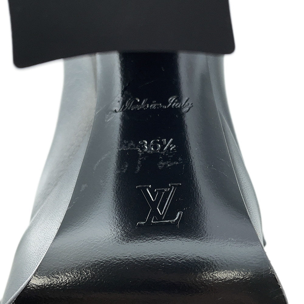 LOUIS VUITTON Westside Line Long Boots Noir Leather Size 36 1/2