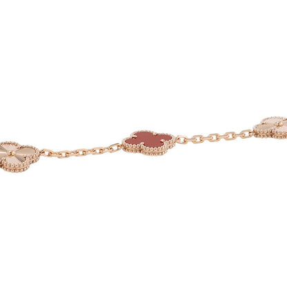 Van Cleef & Arpels Vintage Alhambra 5 Motif BraceletVCARP7RP00 18K Pink Gold