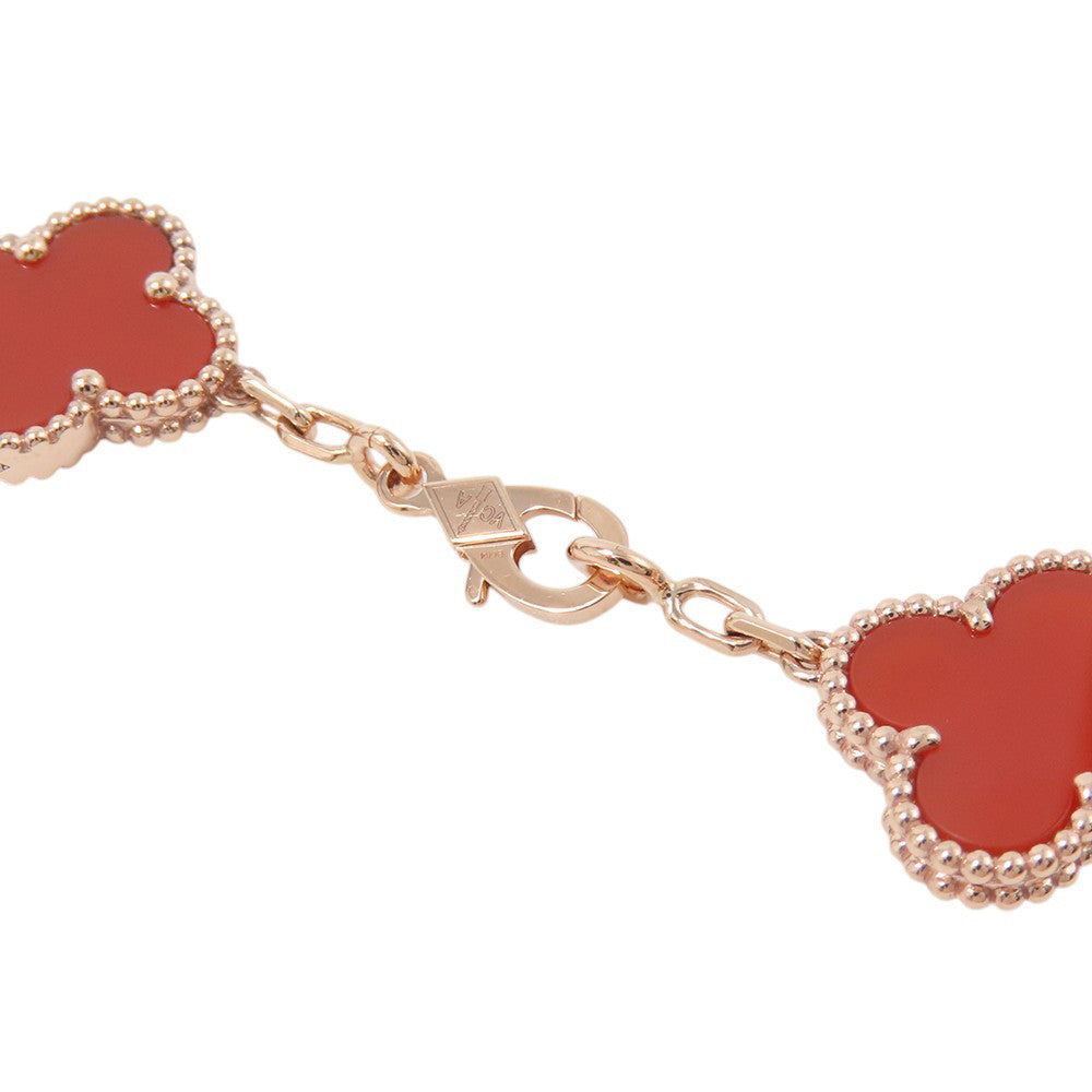 Van Cleef & Arpels Vintage Alhambra 5 Motif BraceletVCARP7RP00 18K Pink Gold