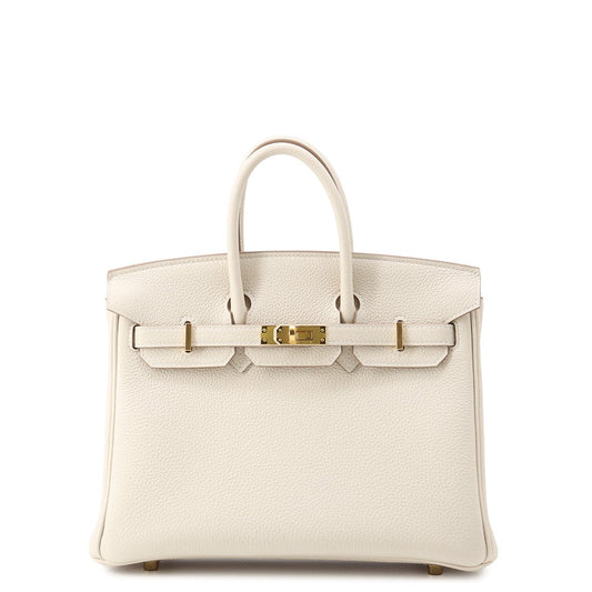HERMES Birkin Craie Togo Leather Size 25