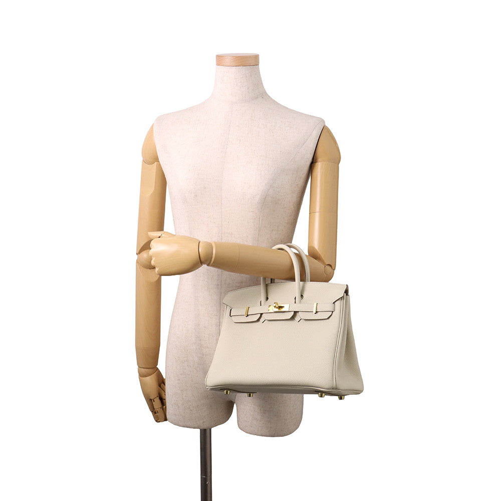 HERMES Birkin Craie Togo Leather Size 25