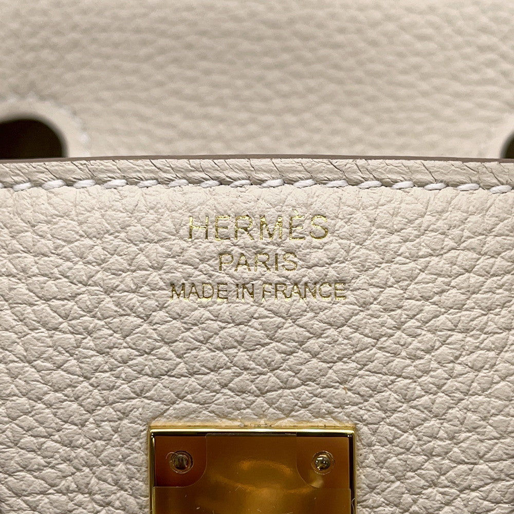 HERMES Birkin Craie Togo Leather Size 25
