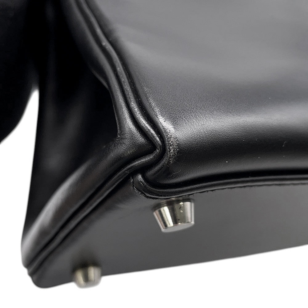 HERMES Kelly Retourne Black Chamonix Size 32