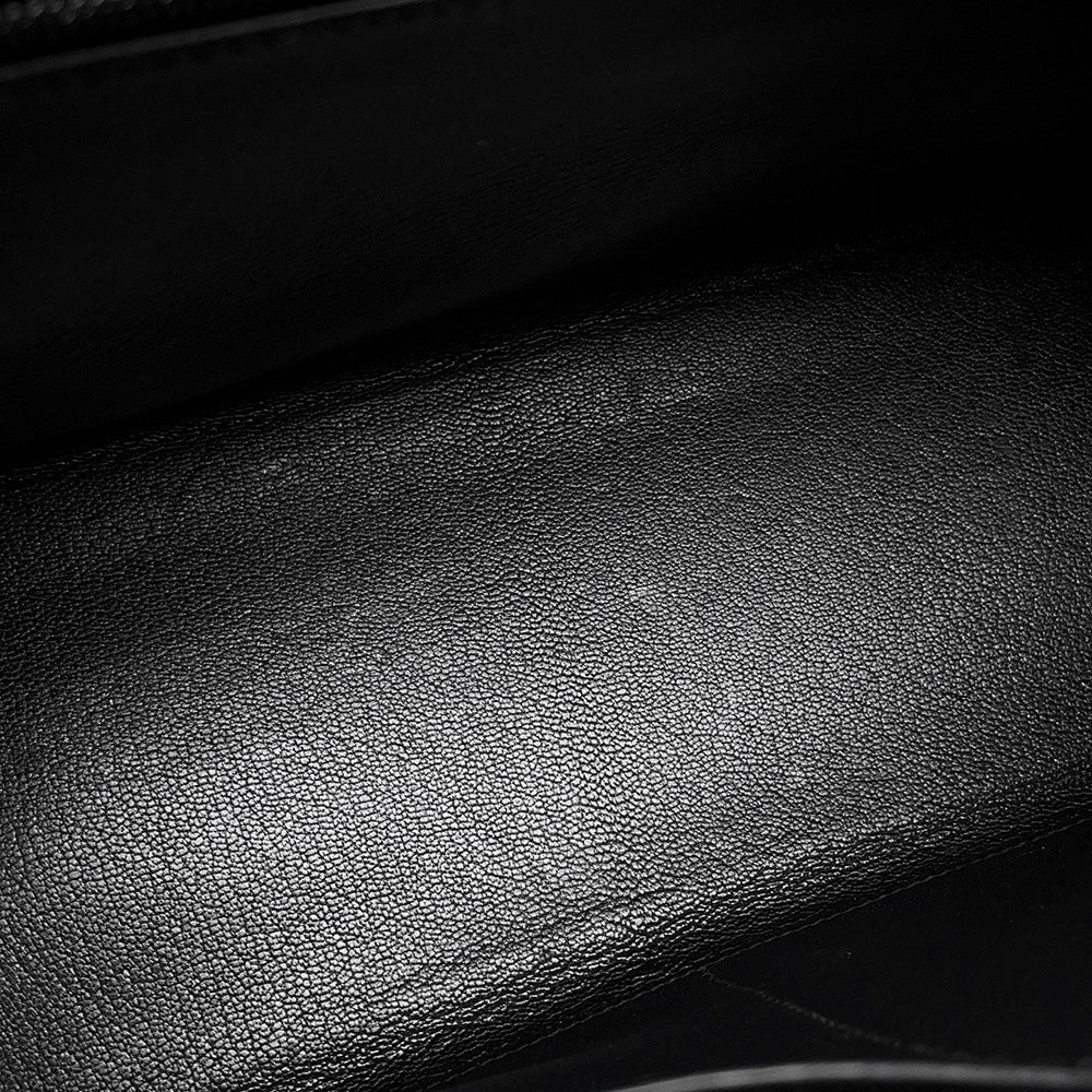 HERMES Kelly Retourne Black Chamonix Size 32