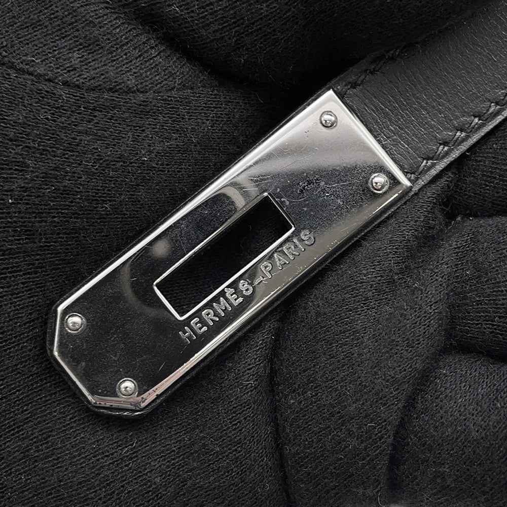 HERMES Kelly Retourne Black Chamonix Size 32