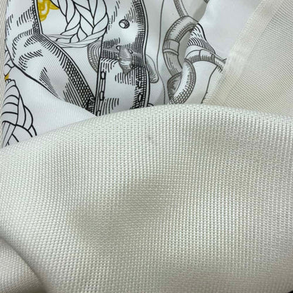 HERMES Blouse Palefroi Remix Size 34 Blanc NarkleH5H0628DLTL34 Silk100%