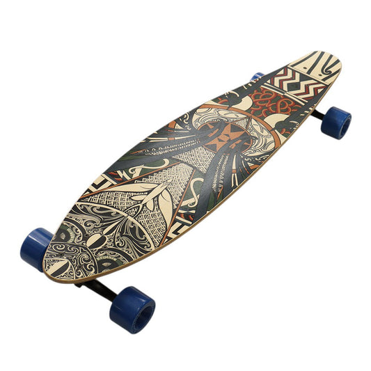 HERMES skateboard Beige/Multicolor Wood Size 39"