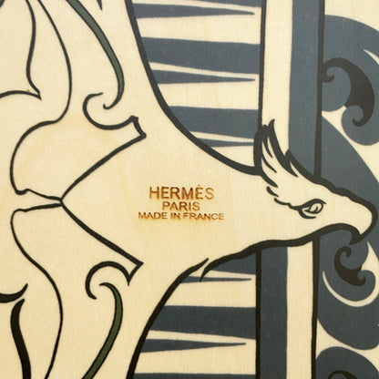 HERMES skateboard Beige/Multicolor Wood Size 39"