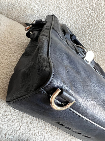Mulberry Mini Cara Backpack in Midnight Blue Camo Printed Goat (RRP £995)