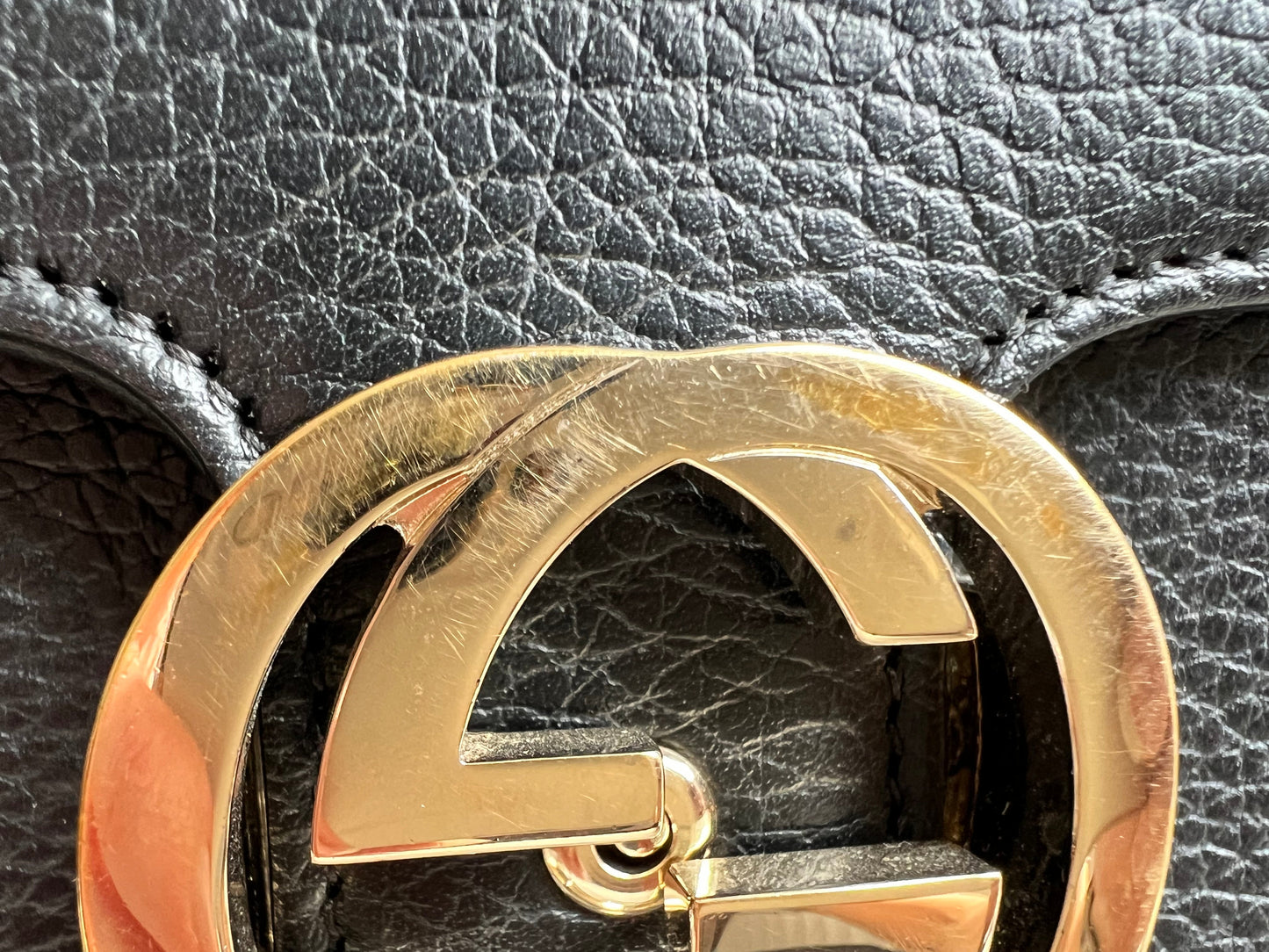 Gucci Interlocking GG Black Small Cross Body Bag