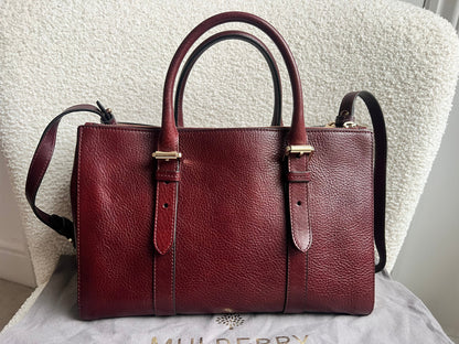 Mulberry Oxblood Small Double Zip Bayswater Tote (£1500)
