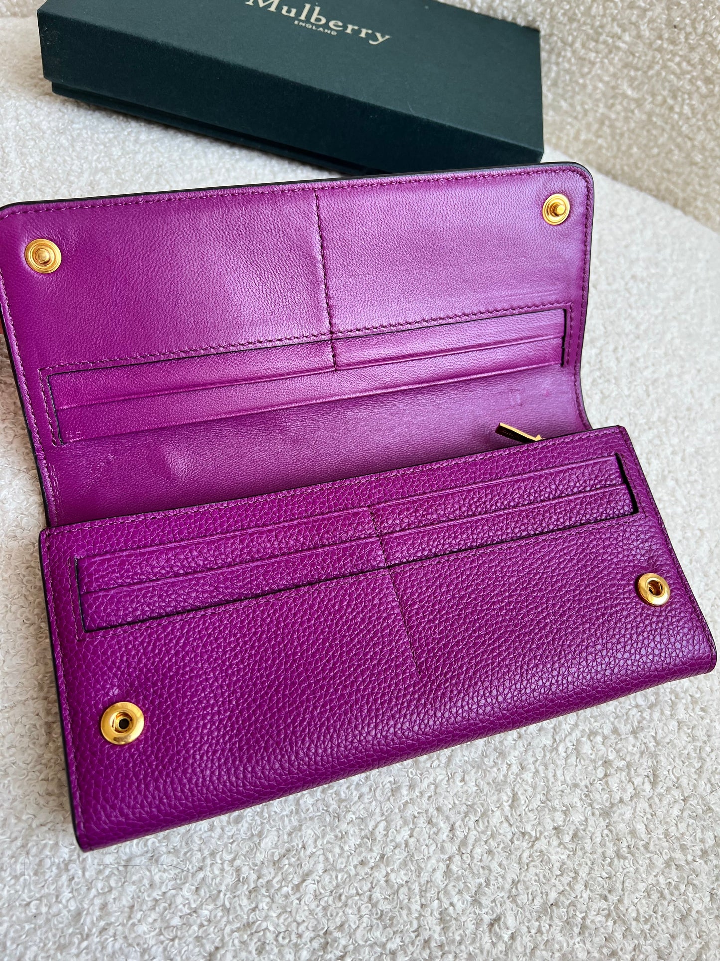Mulberry Violet Continental Wallet (RRP £345)