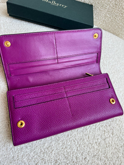 Mulberry Violet Continental Wallet (RRP £345)