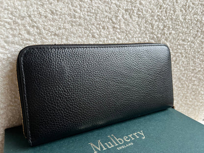 Mulberry Black Plaque Continental Wallet (RRP £375)