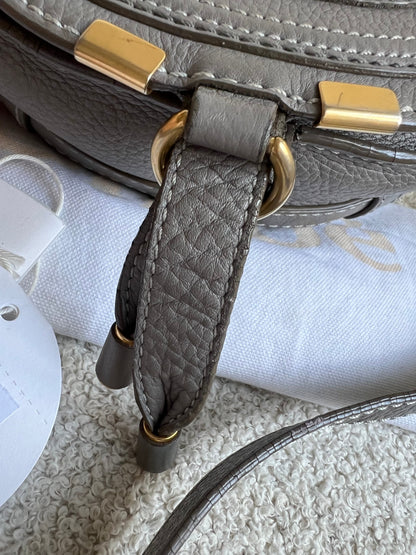 Chloe Small Cashmere Grey Marcie Saddle Bag (RRP £1050)