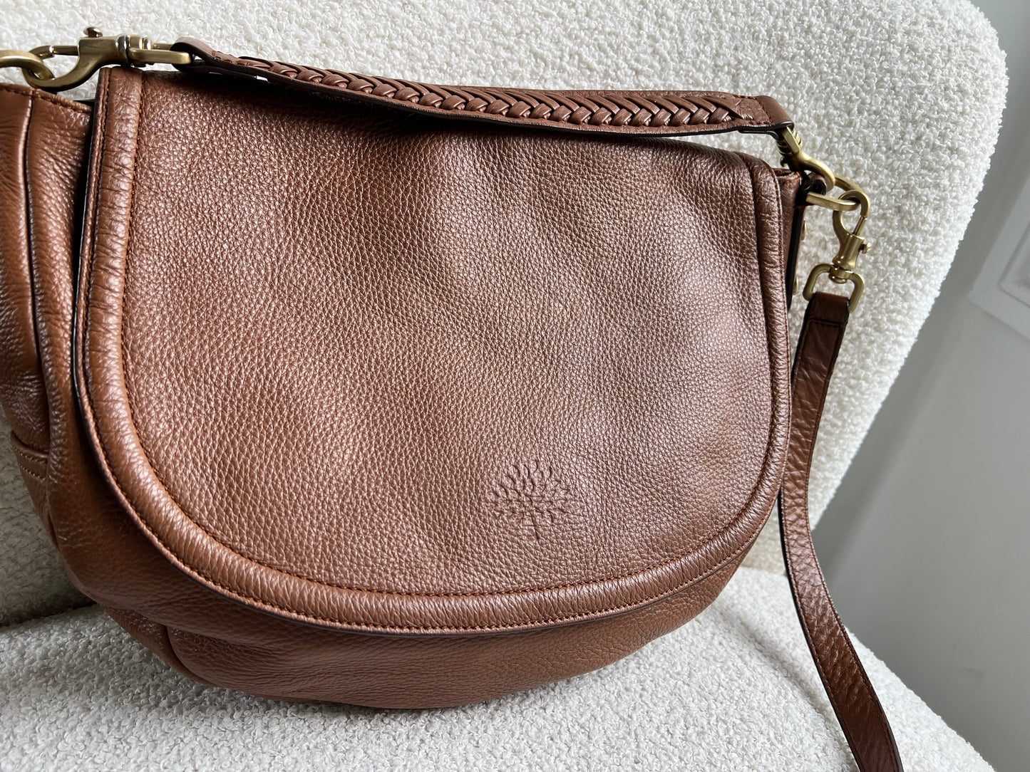 Mulberry Oak Large Effie Satchel