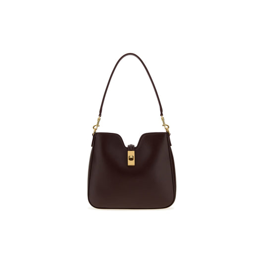 SMALL CAMILLE 16 SOFT BAG IN SMOOTH CALFSKIN - Deep Burgundy