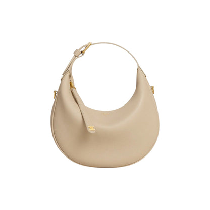 Teen Lulu Leather Shoulder Bag in Soft Beige