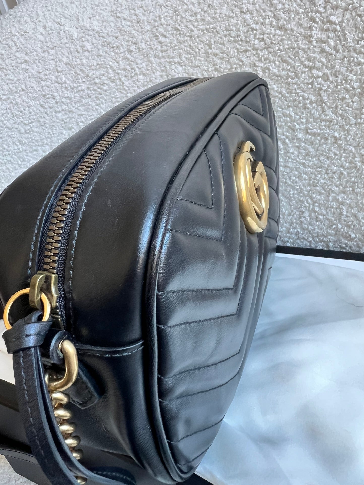 Gucci GG Black Marmont Small Shoulder Bag (RRP £1440)