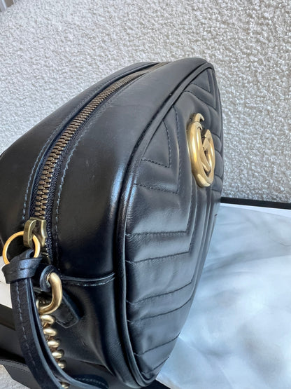 Gucci GG Black Marmont Small Shoulder Bag (RRP £1440)