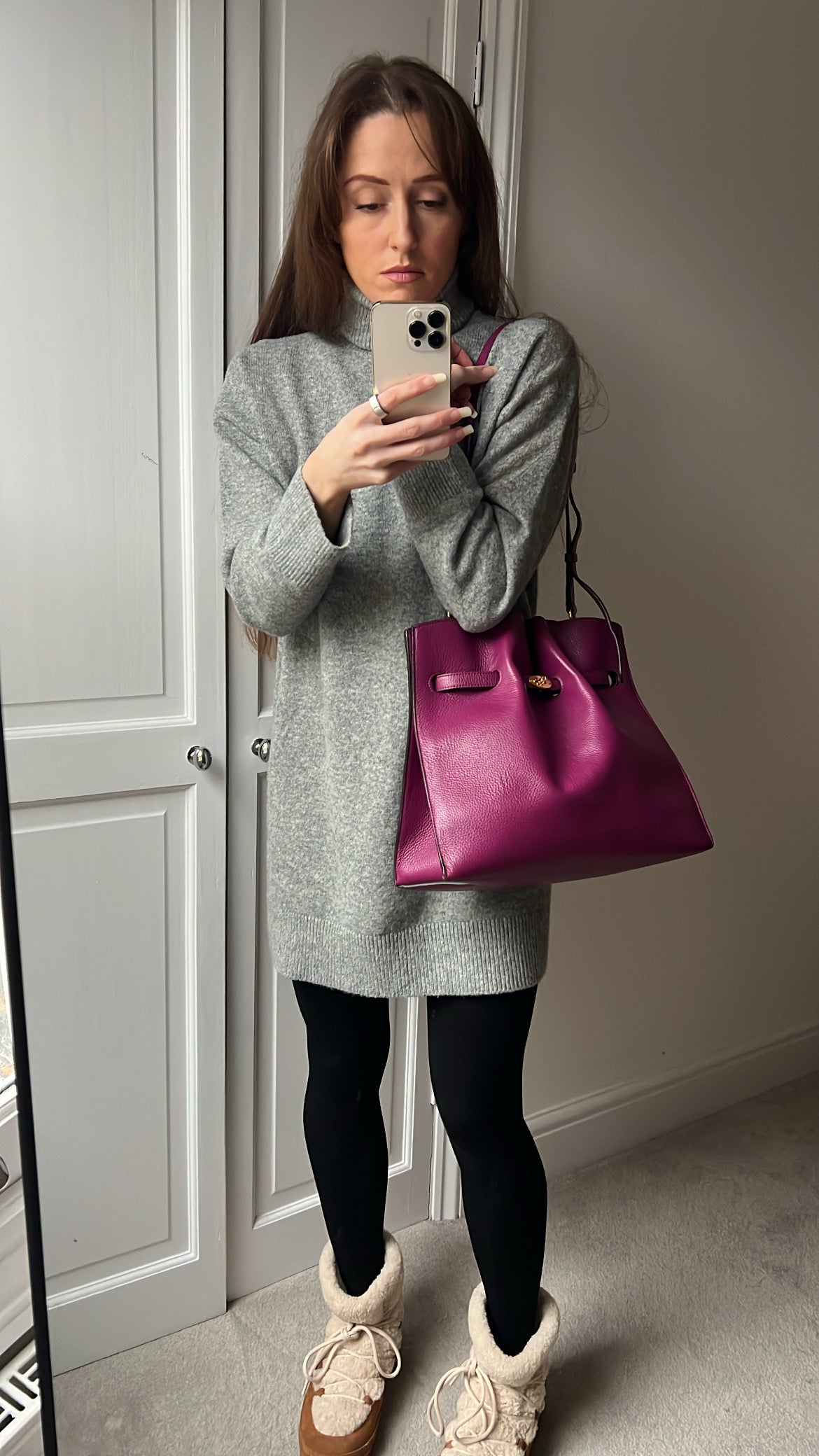 Mulberry Violet Tynedale Bucket Bag (RRP £995)