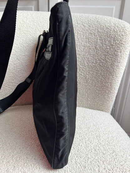 Prada Tessuto Nylon Black Messenger Bag