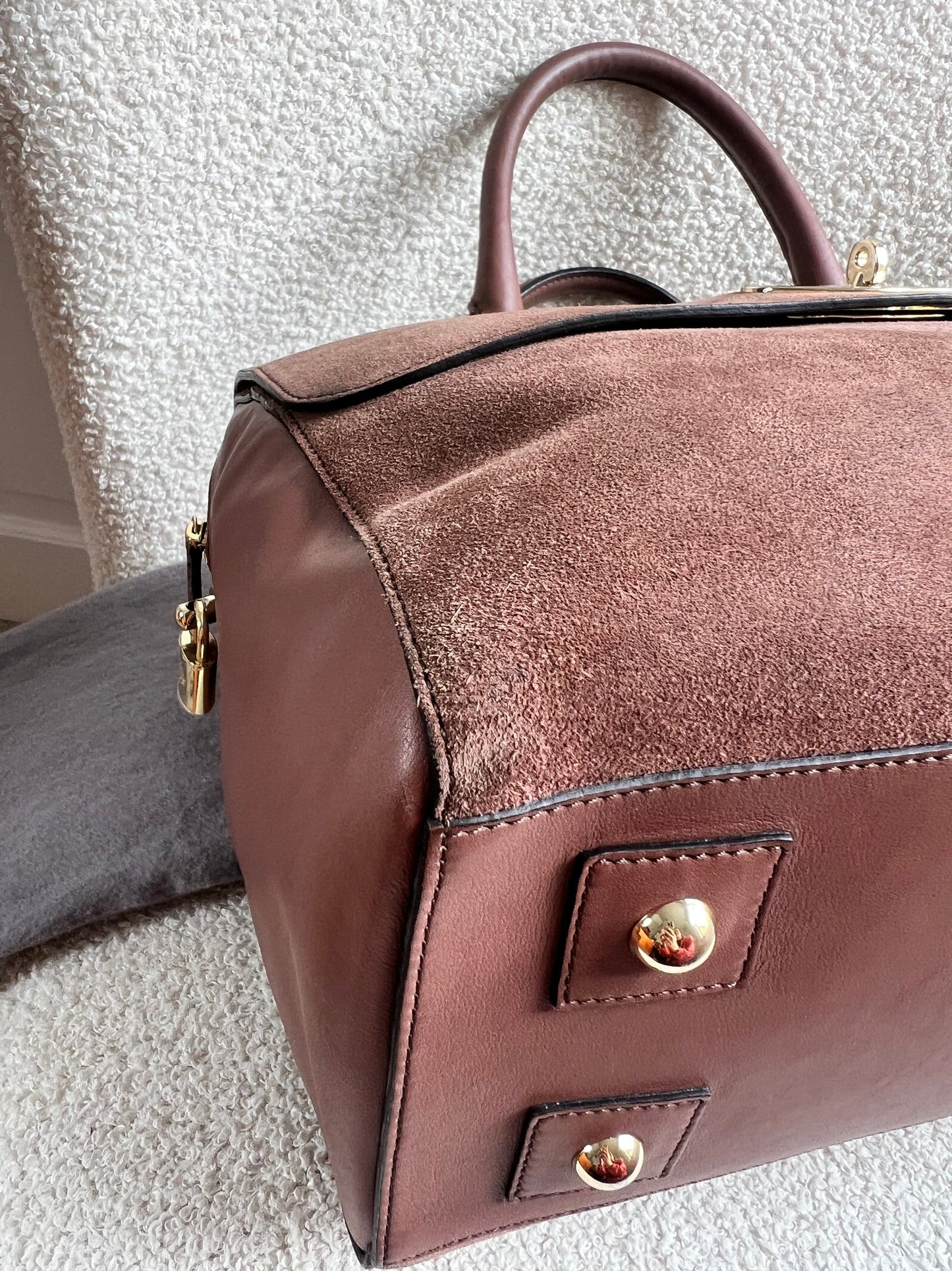 Mulberry Brown Suede Medium Del Rey (RRP £1100)