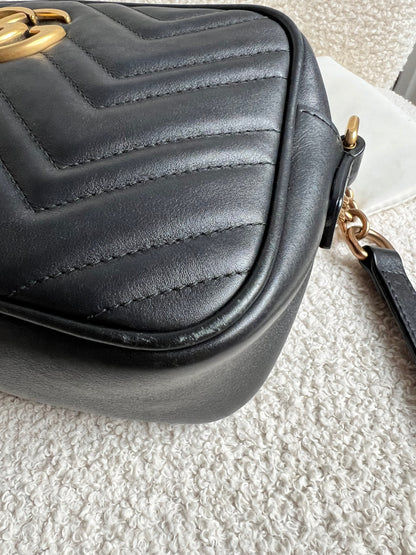 Gucci GG Black Marmont Small Shoulder Bag (RRP £1440)