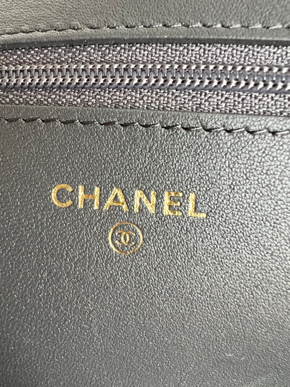 Chanel Grey 19 Wallet on Chain