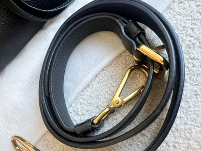 Prada Black Vitello Daino Tote