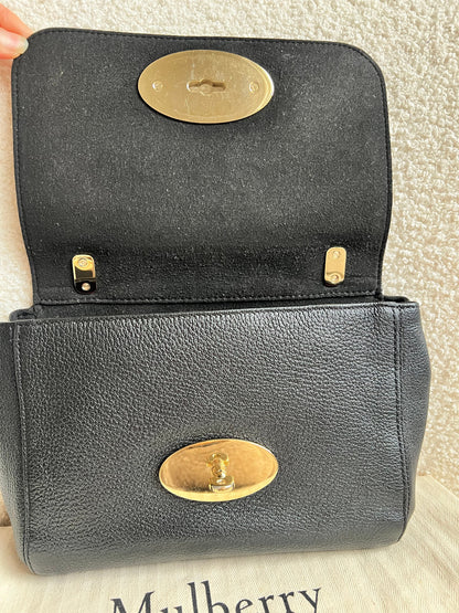Mulberry Black Regular Lily with Gold Hardware (RRP £995)