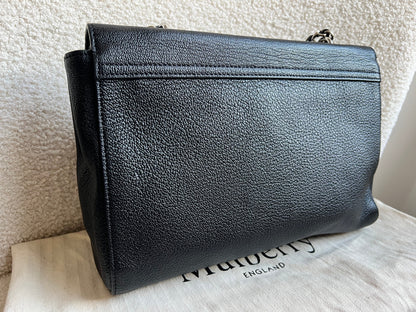 Mulberry Black Medium Lily with Silver Hardware (RRP £1095)