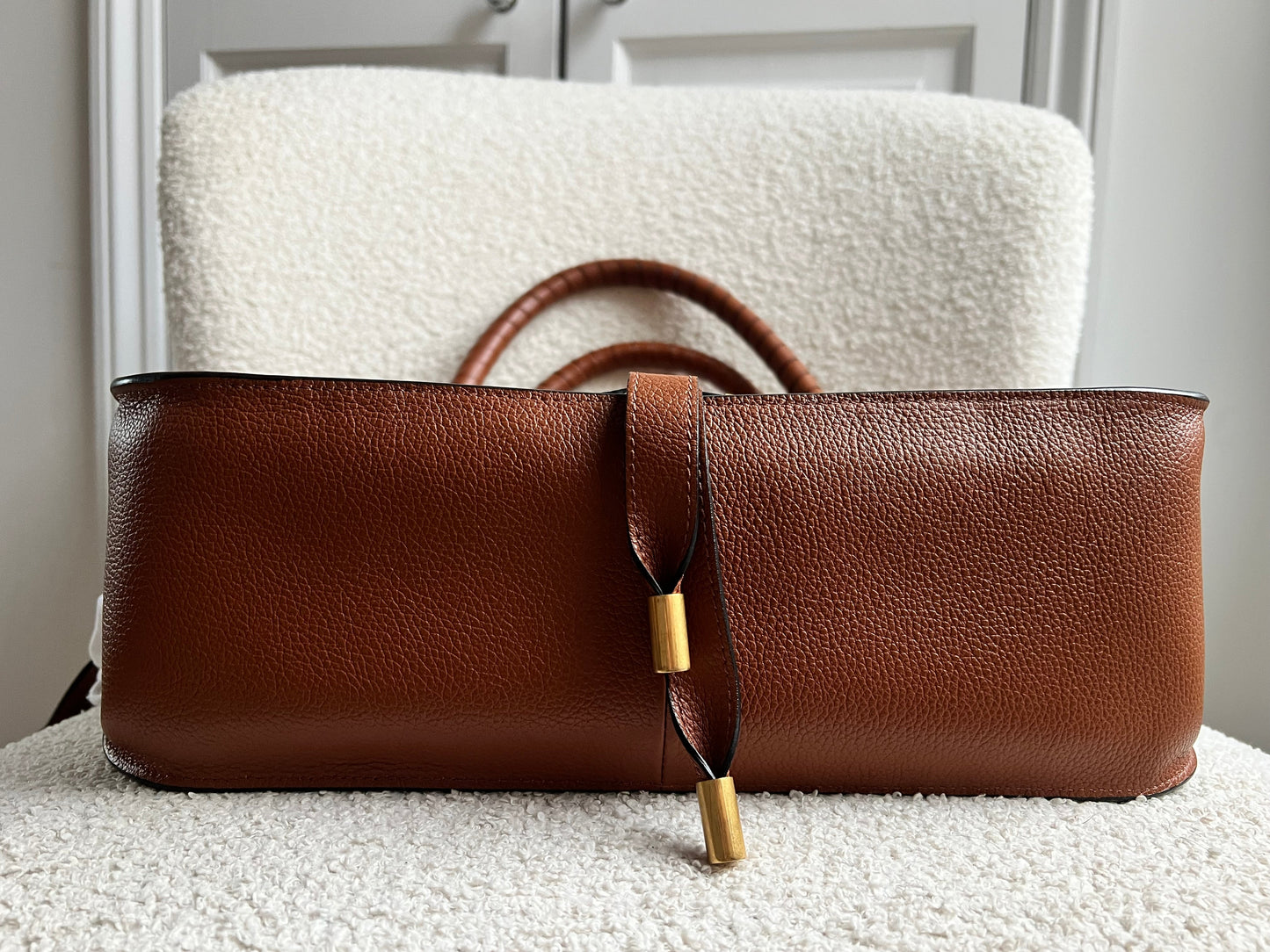 Chloe Medium Marcie Double Carry Bag in Tan (RRP £1890)