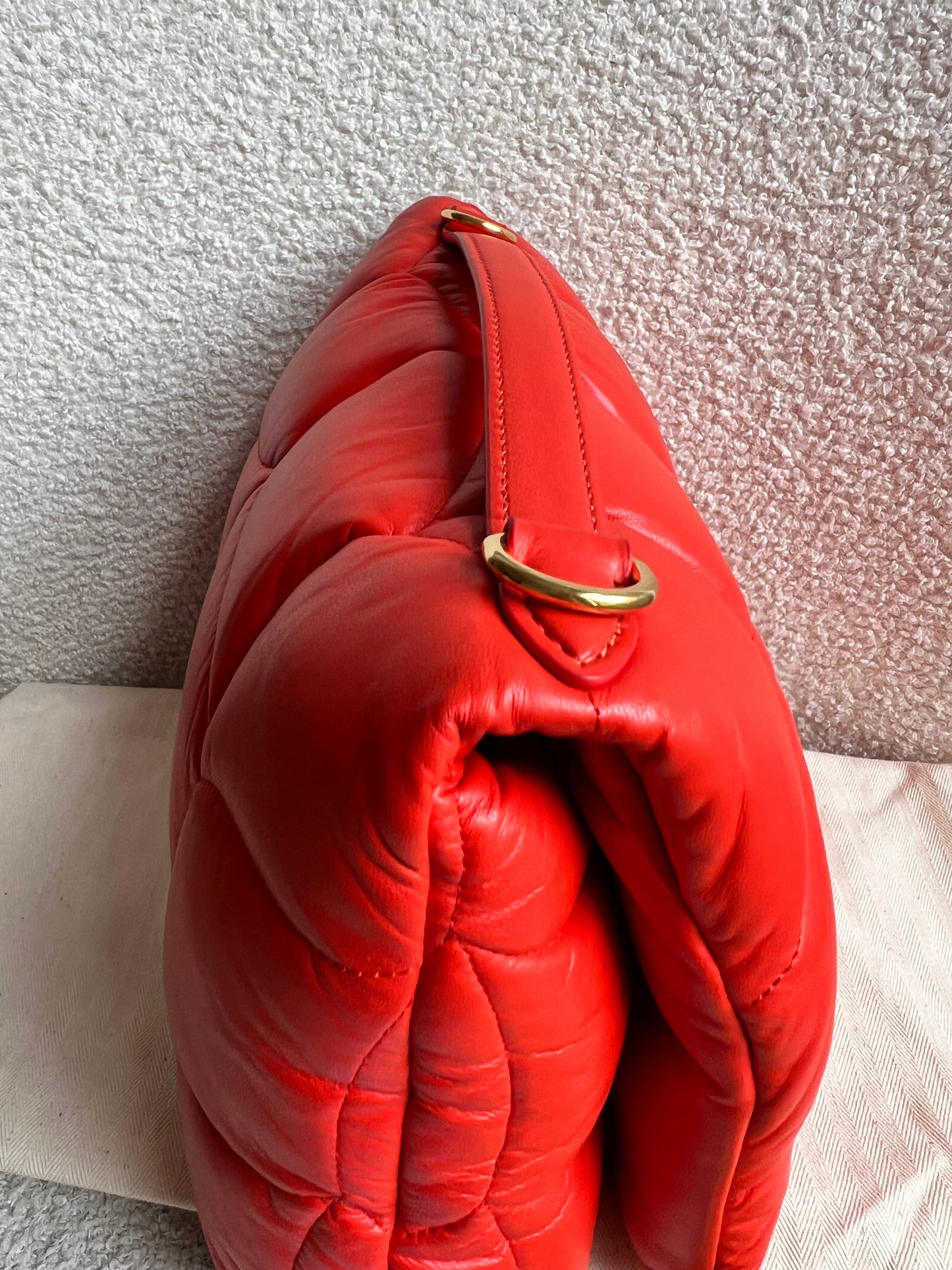 Mulberry Coral Orange Softie in Pillow Effect Nappa Leather (RRP £1650)