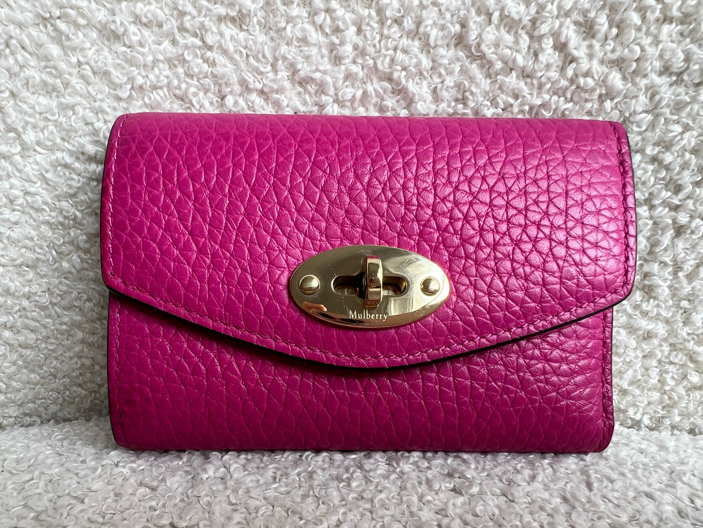 Mulberry Pink Darley Folded Multi Card Wallet (RRP £265)