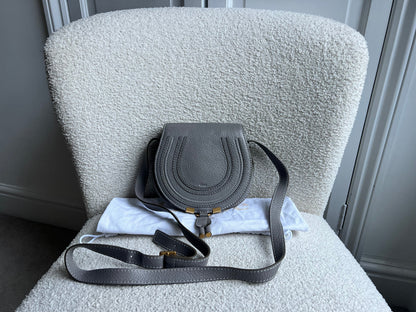 Chloe Small Cashmere Grey Marcie Saddle Bag (RRP £1050)