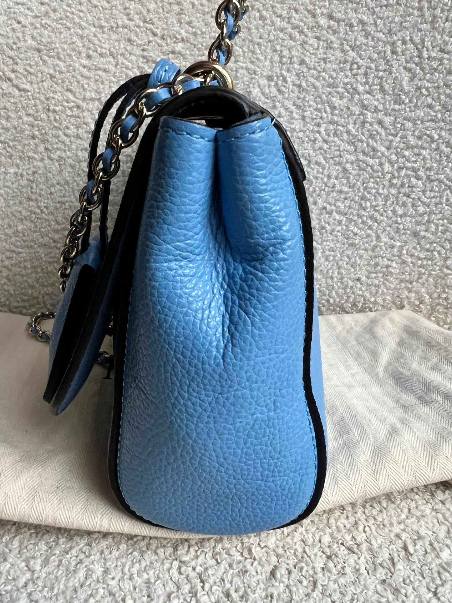 Mulberry Cornflower Blue Regular Lily with Gold Hardware (RRP £995)