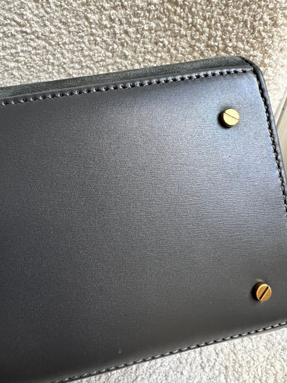 Saint Laurent YSL Cassandra Top Handle with Strap in Storm Grey Calfskin & Suede (RRP £2740)
