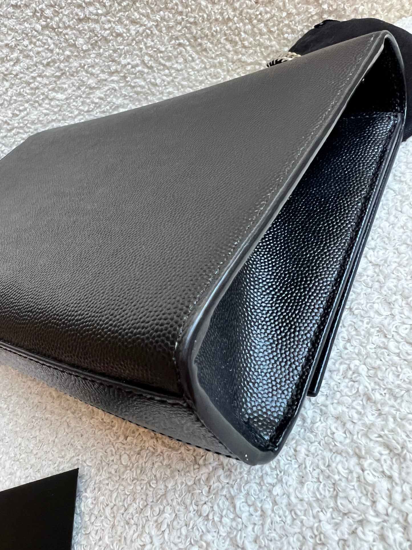 Yves Saint Laurent (YSL) Black Medium Kate with Silver Hardware (RRP £1730)