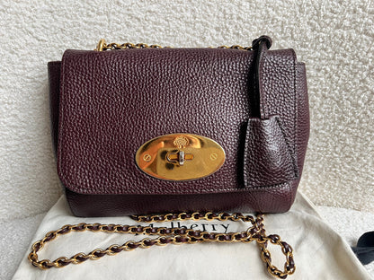 Mulberry Oxblood Regular Lily with Gold Hardware (RRP £895)