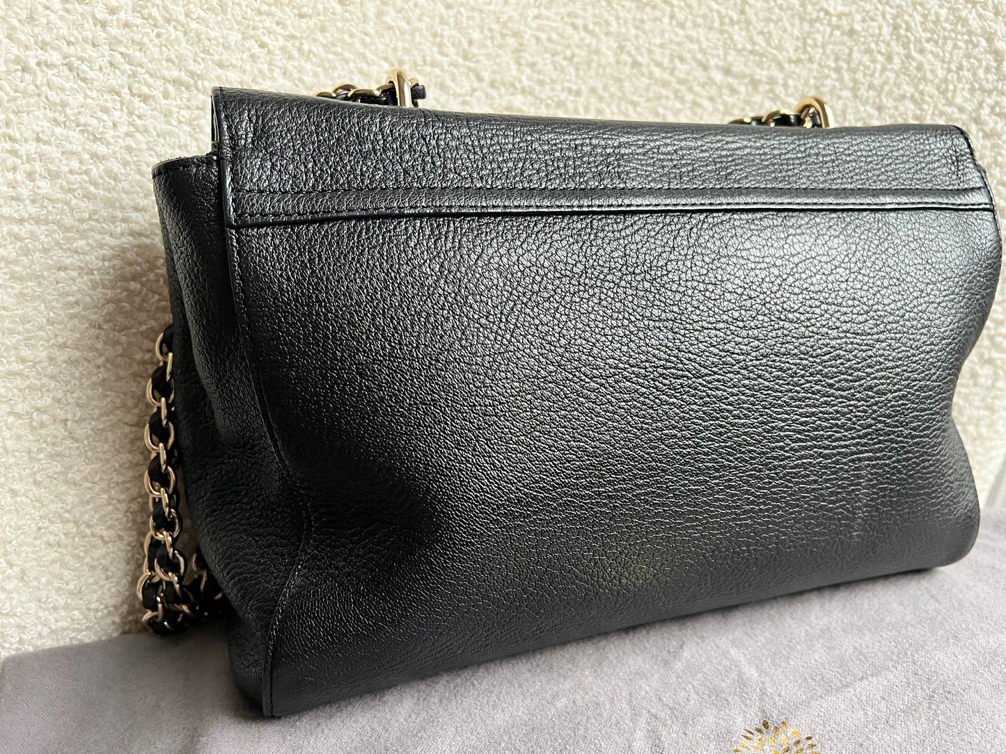 Mulberry Black Medium Lily with Gold Hardware (RRP £1195)