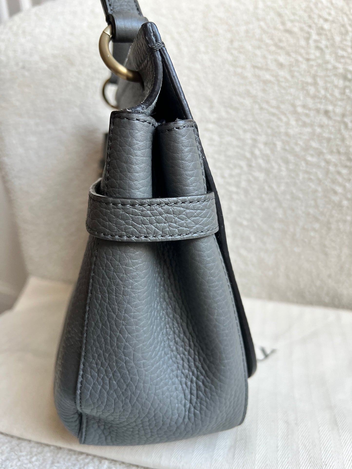 Mulberry Grey Soft Amberley Satchel (RRP £1,195)